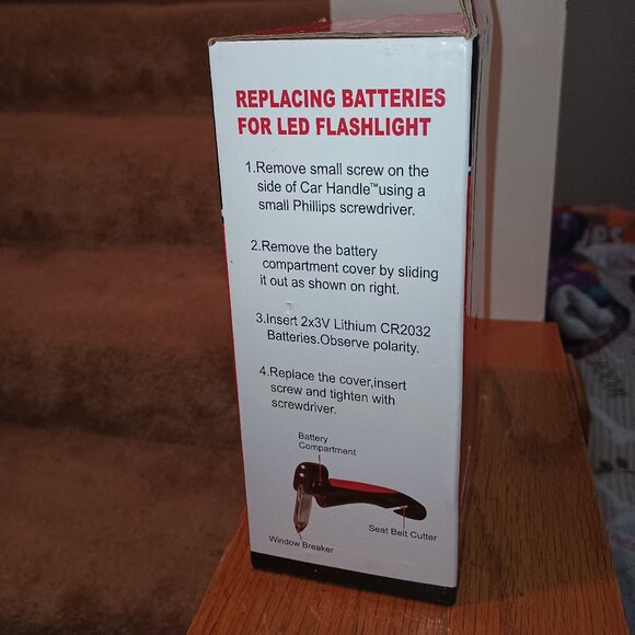 NEW Car Handle Cane Standing Support Window Breaker Seat Belt Cutter Fla… - Picture 6 of 8